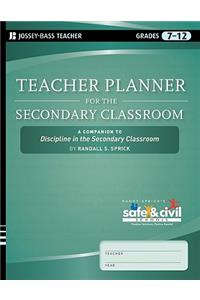 Teacher Planner for the Secondary Classroom