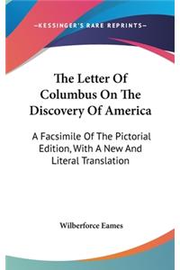The Letter Of Columbus On The Discovery Of America
