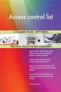 Access control list A Complete Guide - 2019 Edition