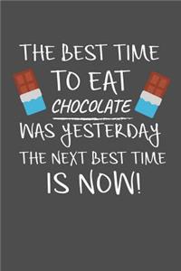 The Best Time To Eat Chocolate Was Yesterday The Next Best Time Is Now