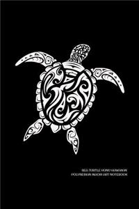 Sea Turtle Honu Hawaiian Polynesian Maori Art Notebook