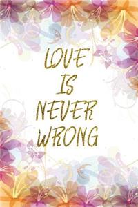 Love Is Never Wrong