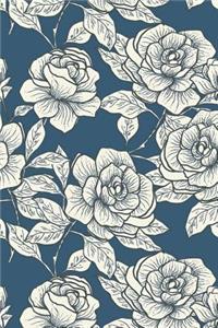 Cream Rose Design Notebook