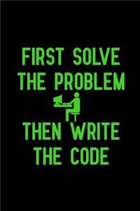 First solve the problem then write the code