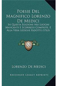 Poesie Del Magnifico Lorenzo De Medici