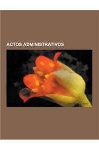 Actos Administrativos