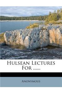 Hulsean Lectures for ......