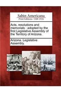 Acts, Resolutions and Memorials
