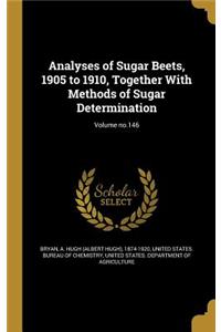 Analyses of Sugar Beets, 1905 to 1910, Together with Methods of Sugar Determination; Volume No.146