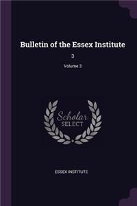 Bulletin of the Essex Institute