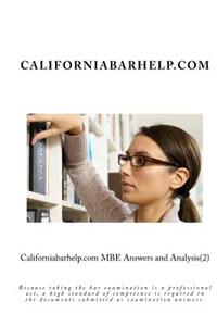 Californiabarhelp.com MBE Answers and Analysis(2)