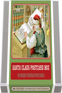 Santa Claus Postcard Box - 36 Unique Vintage Postcards