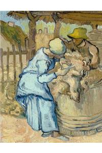 The Sheep-Shearer (After Millet), Vincent Van Gogh. Blank Journal