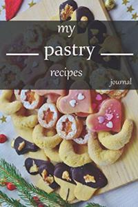 my pastry recipe journal