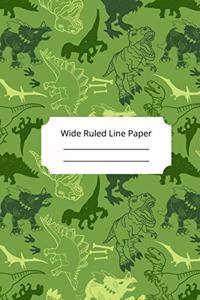 Camouflage Art Theme Wide Ruled Line Paper