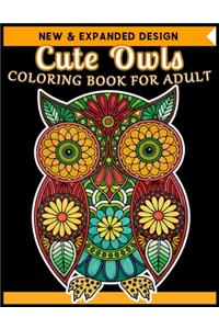 Cute Owls COLORING BOOK FOR ADULT