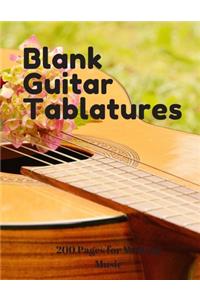 Blank Guitar Tablatures