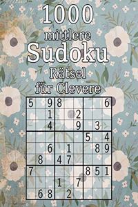 1000 mittlere Sudoku Rätsel für Clevere