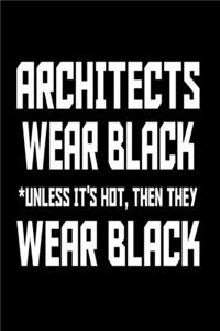 Architects Wear Black Unless It's Hot, Then They Wear Black