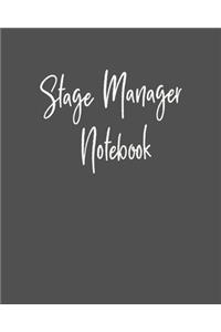 Stage Manager Notebook
