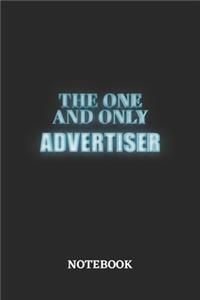 The One And Only Advertiser Notebook: 6x9 inches - 110 graph paper, quad ruled, squared, grid paper pages - Greatest Passionate working Job Journal - Gift, Present Idea