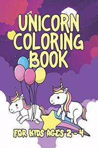 Unicorn Coloring Book for Kids Ages 2-4