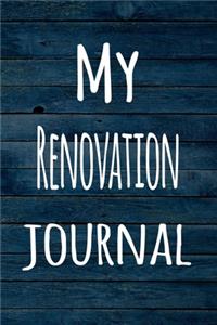 My Renovation Journal