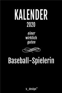 Kalender 2020 für Baseball-Spieler / Baseball-Spielerin