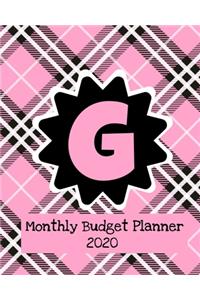 Monthly Budget Planner 2020