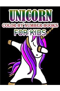 Unicorn Color By Number Books For Kids