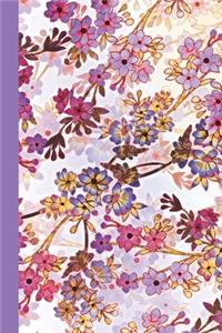 Quarterly Calendar/To Do List Journal (Purple Floral)