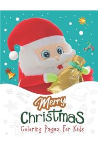 Merry Christmas Coloring Pages For Kids.