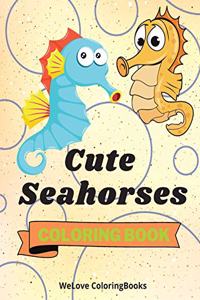Cute Seahorses Coloring Book