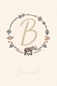 Beautiful Bohemian Style Journal with Initial