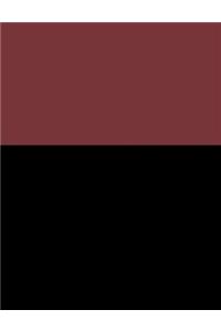 Wine Red and Black Composition Notebook
