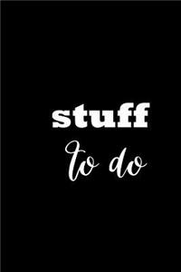 2019 Weekly Planner Stuff To Do 134 Pages