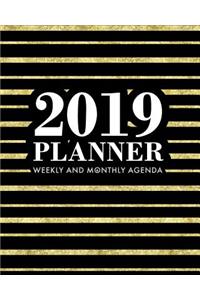 2019 Planner Weekly and Monthly Agenda