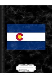 State of Colorado Flag Composition Notebook