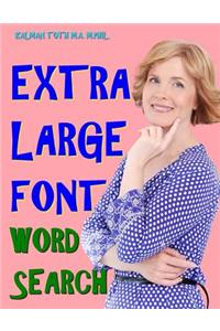 Extra Large Font Word Search