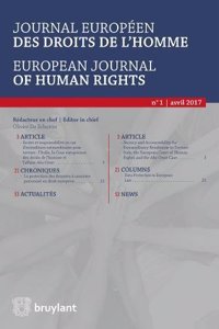 Journal europeen des droits de l'homme / European Journal of Human Rights 2017/1