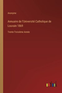 Annuaire de l'Universite Catholique de Louvain 1869