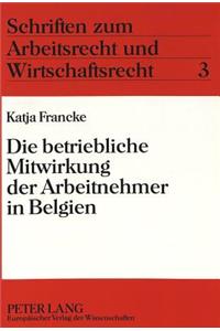 Die betriebliche Mitwirkung der Arbeitnehmer in Belgien