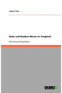 Hohe und Niedere Minne im Vergleich