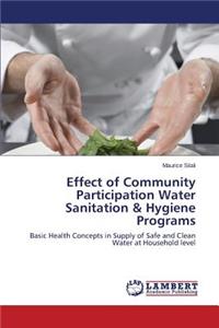 Effect of Community Participation Water Sanitation & Hygiene Programs