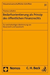 Bedarfsorientierung ALS Prinzip Des Offentlichen Finanzrechts