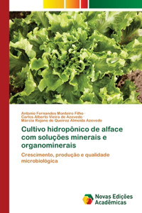 Cultivo hidropônico de alface com soluções minerais e organominerais