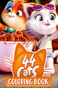 44 Cats Coloring Book