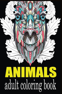 Animals Adult Coloring Book
