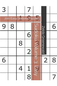 Sudoku Volume 3: 200 Easy Sudoku Puzzles