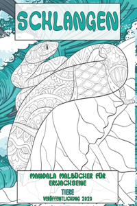 Mandala Malbücher für Erwachsene - Veröffentlichung 2020 - Tiere - Schlangen